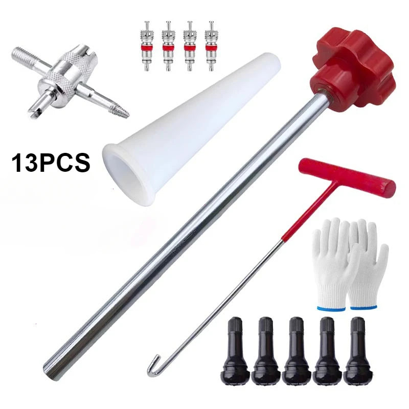 Vridezone 30-Piece Tyre Valve Stem Tool Kit for E-Bikes