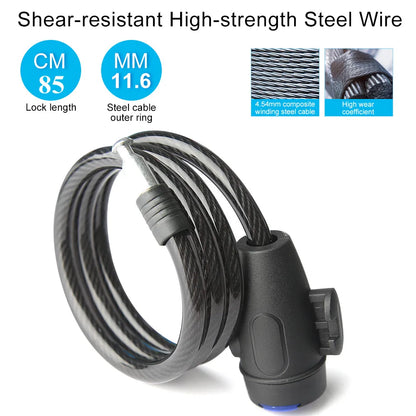 Vridezone 85 cm Key-Operated E-Bike Cable Lock
