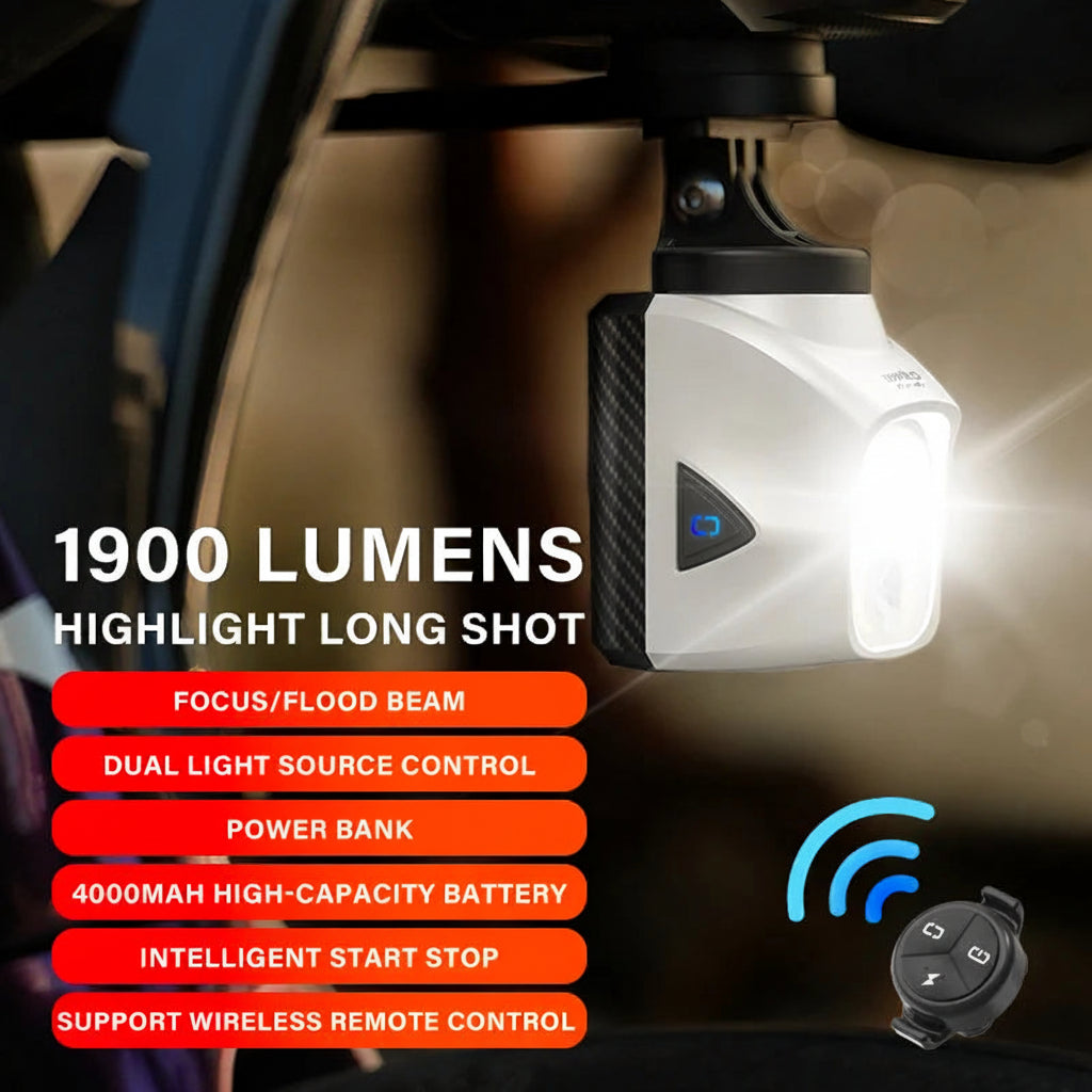 Vridezone 1900 Lumen Rechargeable E-Bike Headlight