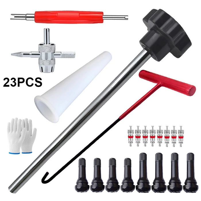 Vridezone 30-Piece Tyre Valve Stem Tool Kit for E-Bikes