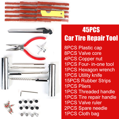 Vridezone 45-Piece Tubeless Tyre Repair Kit for E-Bikes